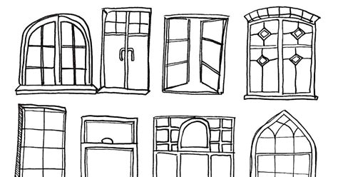 window coloring page
