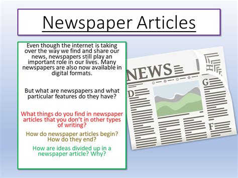 newspaper article examples ks ks english lesson plan analyse