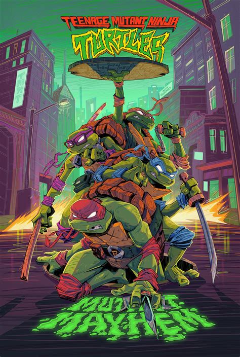 teenage mutant ninja turtles mutant mayhem promotional poster
