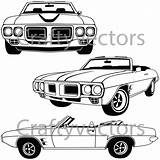 Firebird Pontiac Gto Judge Vectorified Ampliar sketch template