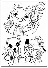 Crossing Coloriage Dessin Imprimer Animalcrossing Info Dxf Eps sketch template