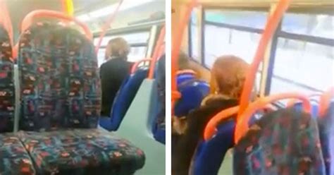watch foul mouthed woman launch four letter tirade at bus driver for