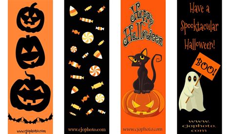 cjo photo printable bookmarks halloween