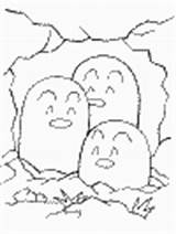 Pokemon Coloring Pages Dugtrio sketch template