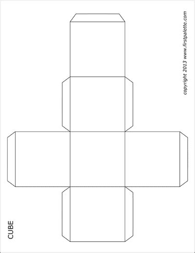cube templates  printable templates coloring pages