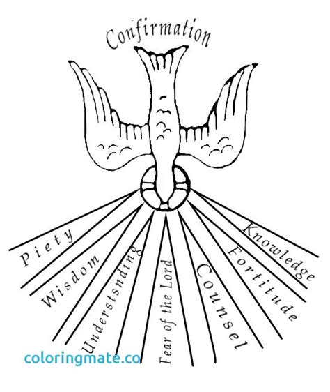 gifts   holy spirit coloring pages  getcoloringscom