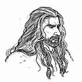 Thorin Coloring Pages Hobbit Template sketch template