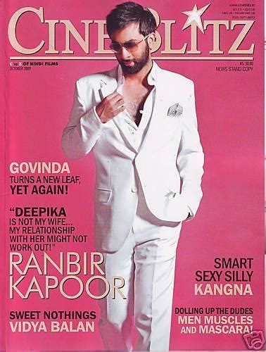 ranbir kapoor on cover of cineblitz magazine hot and cute star ranbir kapoor photos