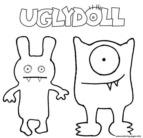 10 Awesome Ugly Dolls Coloring