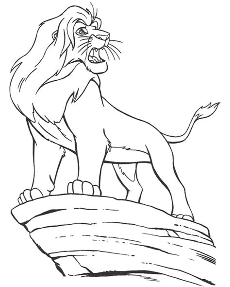 simba coloring pictures coloring pages