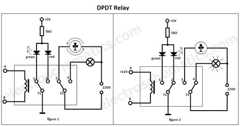 dpdt relay overview  application electroschematicscom