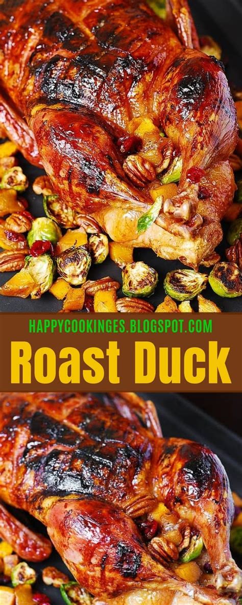 roast duck recipe christmas roast happy cookinges