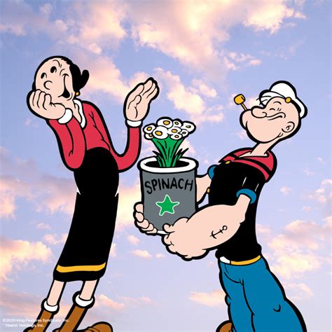 it sk all about daisies in a spinach can popeye the sailor man