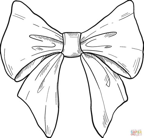 bow coloring page  printable coloring pages