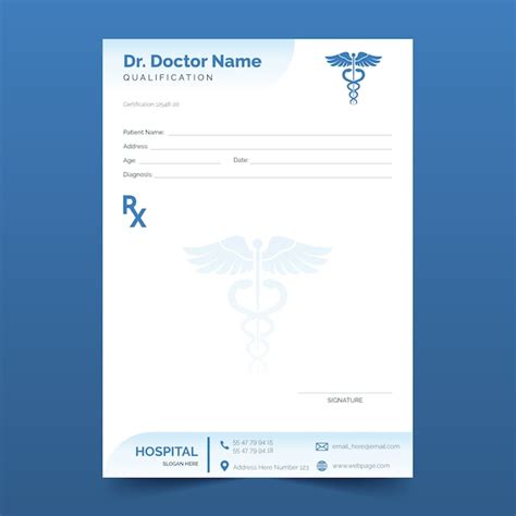 doctor prescription pad vectors illustrations    freepik
