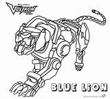 Voltron Coloring Lion Pages Blue Printable Kids Adults Bettercoloring sketch template