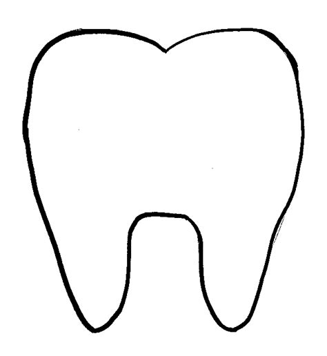 tooth templategif  pixels tooth template coloring pages