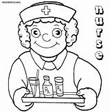 Nurse Coloring Pages Medication Funny Colorings Getdrawings Drawing sketch template