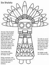 Coloring Pages Kachina Doll Choose Board Print Hopi Printable sketch template