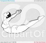 Illustration Stretching Dhanurasana Pose Yoga Woman Fit Royalty Clipart Vector Transparent Background Lal Perera Regarding Notes Quick sketch template