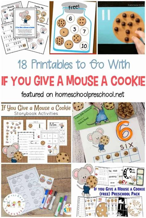 engaging   give  mouse  cookie printables preschool