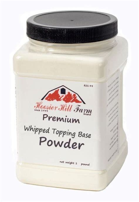 whipped topping base powder hoosier hill farm  lb products  love
