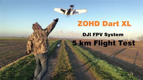 dart xl dji fpv system km flight youtube