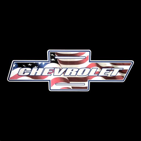 American Flag Chevy Bowtie Sign Chevy Signs Chevrolet Signs Man