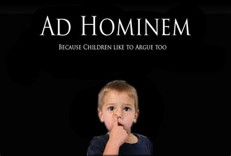 ad hominem  ad hominem logical fallacies tv ads