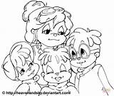 Alvin Coloring Simon Theodore Pages Printable Chipmunks Mom Drawing sketch template