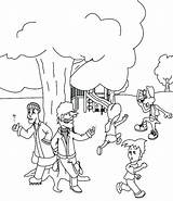 Coloring Pages Stranger Danger Playground Printable Drawing Getcolorings Color Safety Getdrawings sketch template