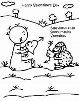 Coloring Jesus Valentine Pages Valentines Sheep Sunday School Baby Making His Churchhousecollection Printable Church Printables Sheets Kids Crafts sketch template