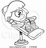 Dentist Girl Chair Stubborn Cartoon Outlined Clipart Toonaday Royalty Vector Female Illustration Caucasian 2021 sketch template
