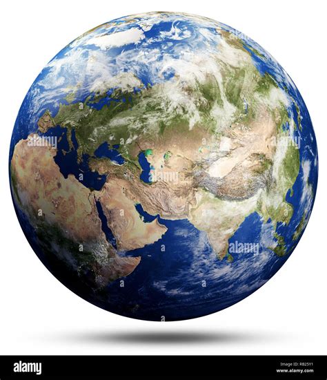 la planete terre globe map asie photo stock alamy
