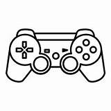 Controller Game Drawing Gaming Playstation Coloring Getdrawings Sketch Template sketch template