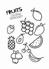 Fruits Freepreschool sketch template