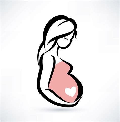 pregnancy girls silhouettes clipart clipart suggest