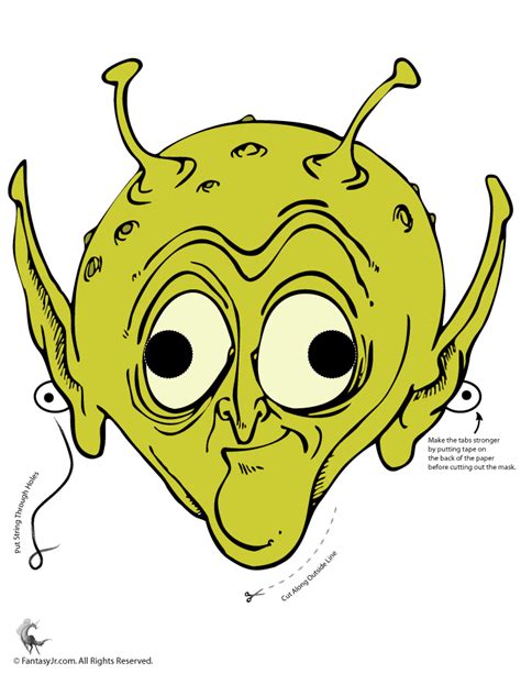 alien printable mask woo jr kids activities childrens publishing