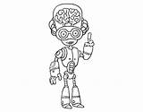 Robot Colorare Intelligent Intelligente Cerebrito Colorear Coloringcrew Acolore Robots sketch template