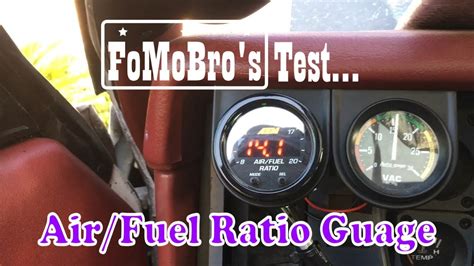 aem   wideband air fuel ratio gauge testing youtube