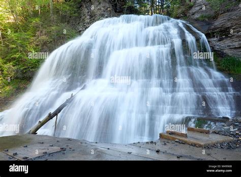 waterfalls  ithaca  york stock photo alamy