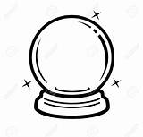 Crystal Ball Icon Vector Clipart Coloring Magic Illustration Stock Drawing Crystals Fortune Clip Teller Shutterstock Logo Drawings Depositphotos 1300 Clipground sketch template