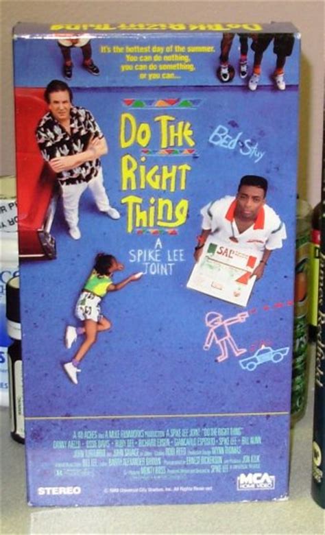 Do The Right Thing Vhs Starring Danny Aiello Ossie Davis