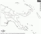 Oceania Guinea Papua Mappa Paesi Politici Mappe sketch template