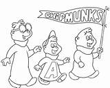 Coloring Chipmunks Alvin Pages Chipwrecked Popular sketch template
