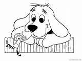 Clifford Coloring Dog Red Big Printable Pages Coloring4free 1800 Cartoons Related Posts sketch template