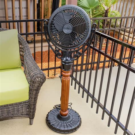 fanimation  havana outdoor pedestal mounted fan black ultimate patio outdoor fans patio