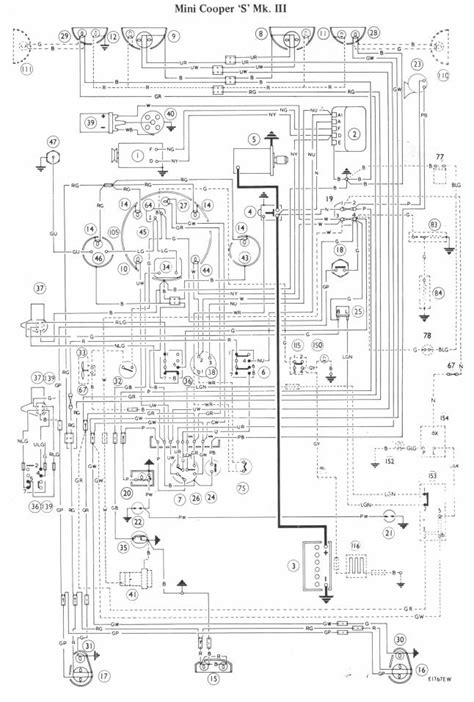 auto wiring diagram mini cooper  mark iii wiring diagram