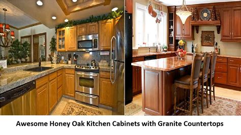 kitchen countertops  honey oak cabinets