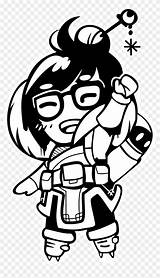 Overwatch Mei Coloring Pages Pngfind sketch template